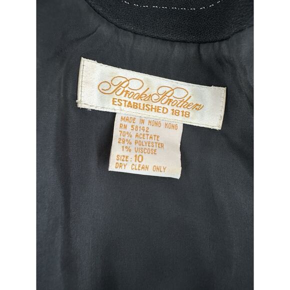 Vtg 90s Pin Stripe Power Suit Secretary Double Breasted Blazer Coat Dress Sz 10 - Picture 13 of 16